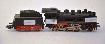 null MÄRKLIN 3003/3 (1959) locomotive 130, tender 3 axes, marquée 3003, 3 lampes,...