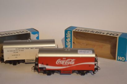 null MÄRKLIN (2) rares wagons publicitaires

- 4534 wagon publicitaire Coca Cola

-...