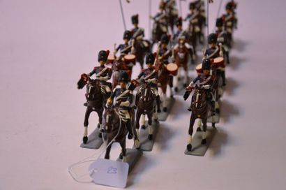 null G&W Manufacture de soldats de plomb,ensemble de 16 cavaliers de l'escorte Royale...