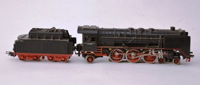 null MÄRKLIN HR800 N/3 (1951) locomotive pacific, 231, tender 4 axes, bel état d'origine,...