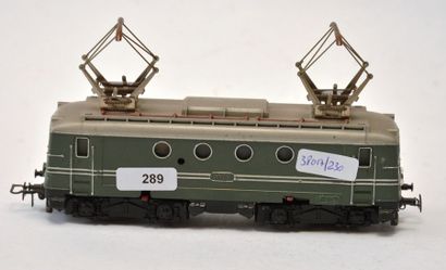 null MÄRKLIN SEW800/1, (1951) motrice BB verte de la SNCF, BKK4, 2 pantos, 2 lampes...