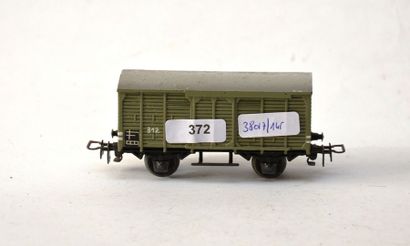 null MÄRKLIN 312/5 (1949) wagon fermé gris état valable.

Mä. 312/5 (19949) Gedekter...
