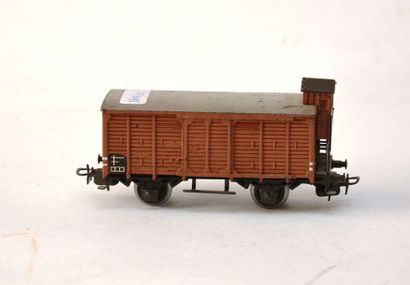 MÄRKLIN 316N1 (1950-51) , wagon fermé brun,...