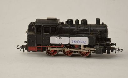 null MÄRKLIN TM800/0 (1949) locotender 030, noire, 2 feux à l'avant, attelage 4,...