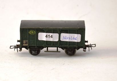 null MÄRKLIN 311/A (1947): rare wagon fermé pour le marché belge, vert, rare avec...