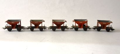MÄRKLIN wagon Talbot (5) , 2 axes, en métal...