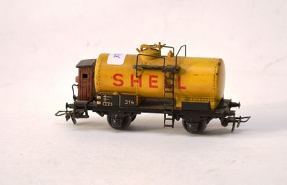 MÄRKLIN 314/S01 (1949) wagon citerne, jaune...