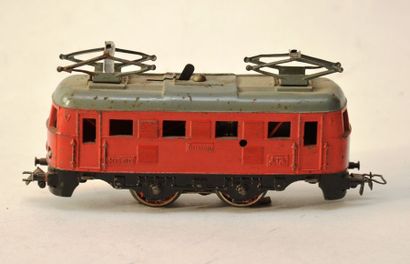 MÄRKLIN RS790 (1948), motrice B, rouge, toit...