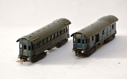 null MÄRKLIN (2) voitures CIWL, 4 axes, en bleu, bel état 2 :

343J/5 voitures-lits,...