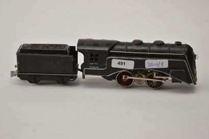 null MÄRKLIN SLR700/ 2e version (1937-38), locomotive carénée, noire, tender noire,...
