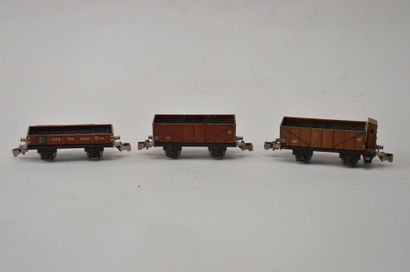 MÄRKLIN (3) wagons marchandises attelage...