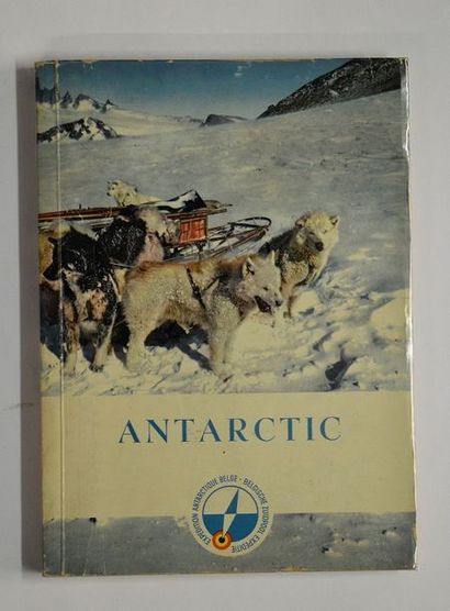 null Ensemble 3 2 pièces rares:

Fanion en soie brodée de l'expédition en Antarctique...