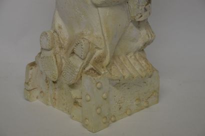 null Sculpture de Tardi, le soldat inconnu. Prototype d'atelier vers 1988. Plâtre...