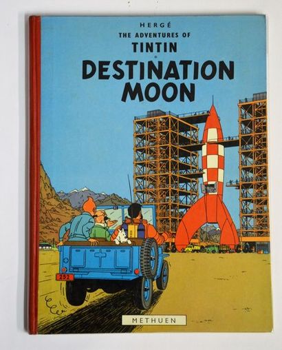 null Album de Tintin en anglais "Destination moon" vers 1959. TBE+