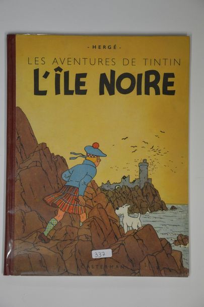 null Album de Tintin "L'île noire" A20 édition originales en couleurs vers 1943....
