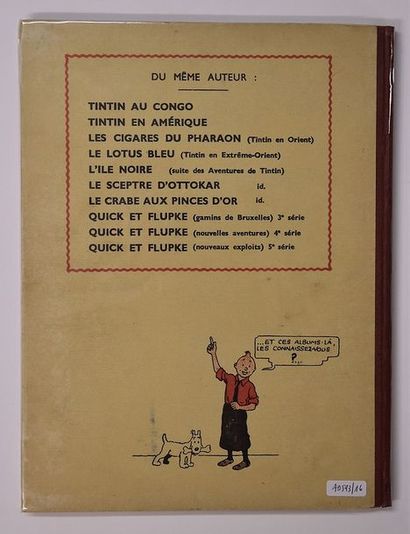null Album de Tintin "L'oreille cassée" édition en noir et blanc avec petite image...