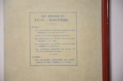 null Rare album de "Tintin en Amérique" édition originale en noir et blanc du petit...
