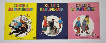 null Rare ensemble de 11 albums à colorier ‘Kuijfe Kleurboek’ - années 60 - État...
