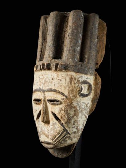null Masque Igala, Nigéria, 1ere partie XXeme siècle - Interbellum, 36x18,5 cm, Provenance...