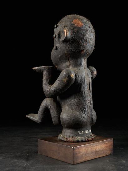 null Masque Cimier Ekoi, Nigéria, 1ère partie XX siècle - circa 1920, 32cm, Provenance...