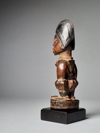 null Statue "Ibedji" Yoruba, Nigéria, 1ère partie du XXeme siècle - circa 1920, 26x9x8...