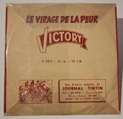 null Jean Graton: albums en cire 78 tours mono "Le virage de la peur". Réf : V9912,...