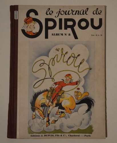 null Le journal de Spirou: reliure éditeur n°8 de 1941. TBE+. 40 X 29 cm