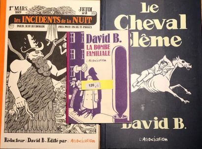 null Pierre-françois Beauchard alias David B: ensemble de 3 volumes agrémentés de...