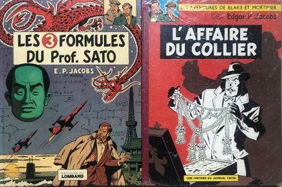 null Paire d'albums de Blake et Mortimer en éditions originales.  Bon état avec usures...