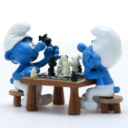 null Peyo/Pixi: "Les Schtroumpf joueurs d'échecs". Rare édition limitée à 200 exemplaires...