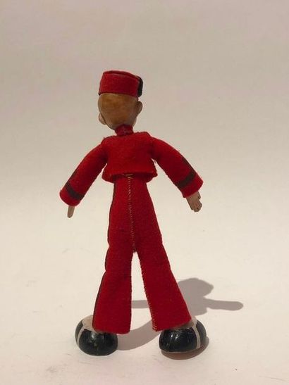 null Franquin/Spirou: rare petite poupée "Spirou flex" représentant Spirou. Caoutchou,...