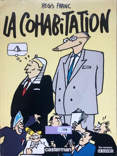null Régis Franc: album dédicassé "la cohabitation" de 1987. + une enveloppe avec...