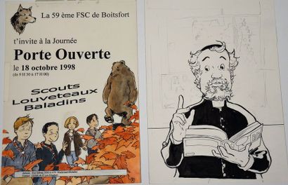 null Jacques Martin/Olivier Pâques "Lois": Farde de dessinateur. Important et rare...