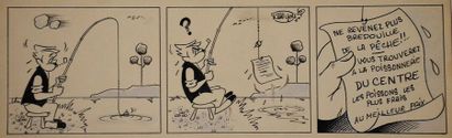 null Saint-Yves: Rare strip humoristique publié dans l'hebdomadaire satirique "Le...