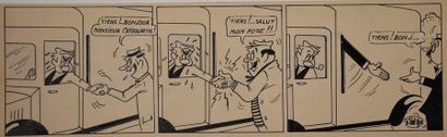 null Saint-Yves: Rare strip humoristique publié dans l'hebdomadaire satirique "Le...