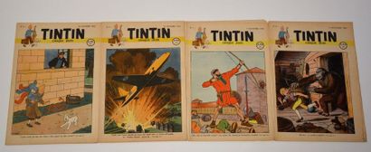 null Tintin: les 16 premiers numéros du journal Tintin édition belge. Rare et superbe...