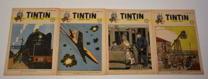 null Tintin: les 16 premiers numéros du journal Tintin édition belge. Rare et superbe...