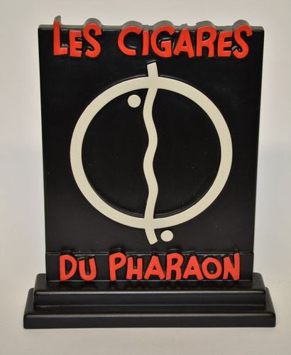null Stèle promotionnelle: ‘Les cigares du pharaon’ représentant le sigle Kih-Oskh....