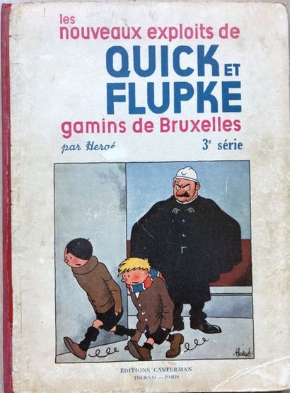 null Hergé: album noir et blanc de "Quick & Flupke, gamins de Bruxelles", 3e série...