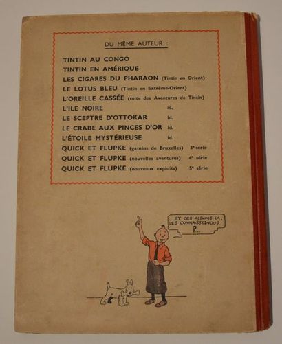 null Hergé/Tintin: album "Tintin en Amérique". Edition N&B A18 30e mille de 1942....