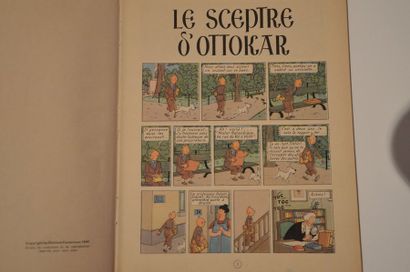 null Hergé/Tintin: album "Le Sceptre d'Ottokar". Edition originale couleurs B1 de...