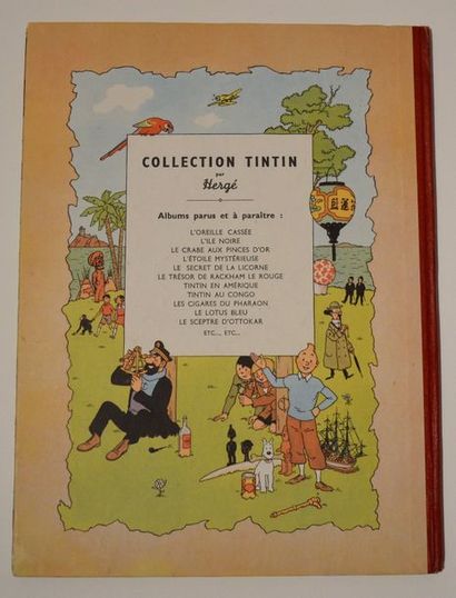 null Hergé/Tintin: album "Le Sceptre d'Ottokar". Edition originale couleurs B1 de...