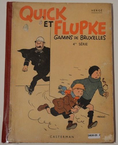 null Hergé/Quick & Flupke: album série 4 édition A11 de 1940. Etat moyen des plats...