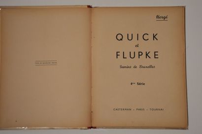 null Hergé/Quick & Flupke: album série 4 édition A11 de 1940. Etat moyen des plats...