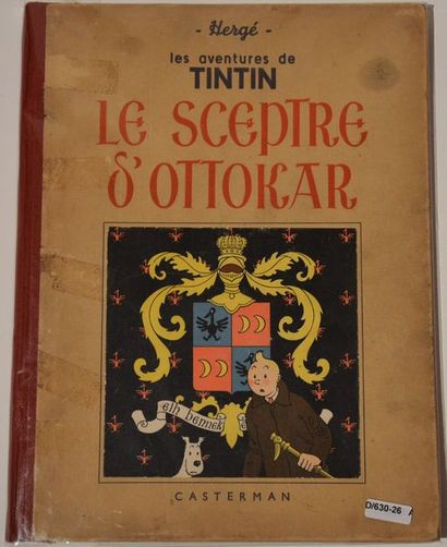 null Hergé/Tintin: album "Le sceptre d'Ottokar" édition originale A17 de 1942. Pages...