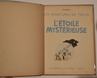 null Hergé/Tintin: album "L'étoile mystérieuse" édition originale A18 de 1942. Bel...