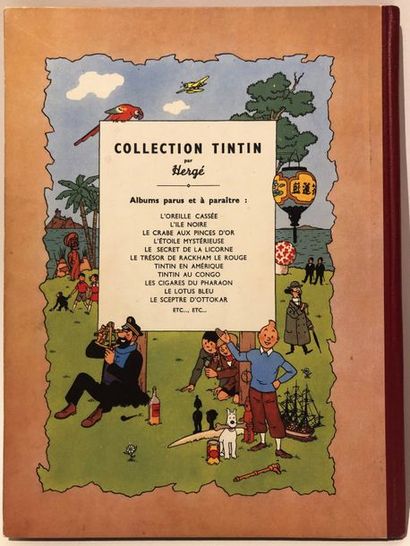 null Hergé/Tintin: rare et très bel album "Le lotus bleu" édition originale couleurs...