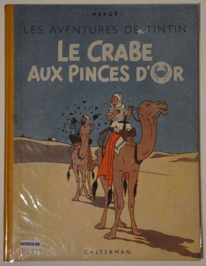 null Hergé/Tintin: album "Le crabe aux pinces d'or" édition couleurs A23 de 1944....