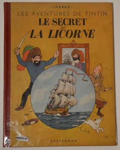 null Hergé/Tintin: album "Le secret de la Licorne" édition originale A20 de 1943....