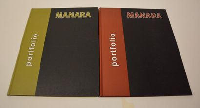 null Milo Manara: Paire de Portofolios érotiques signés et numérotés à 75 exemplaires....
